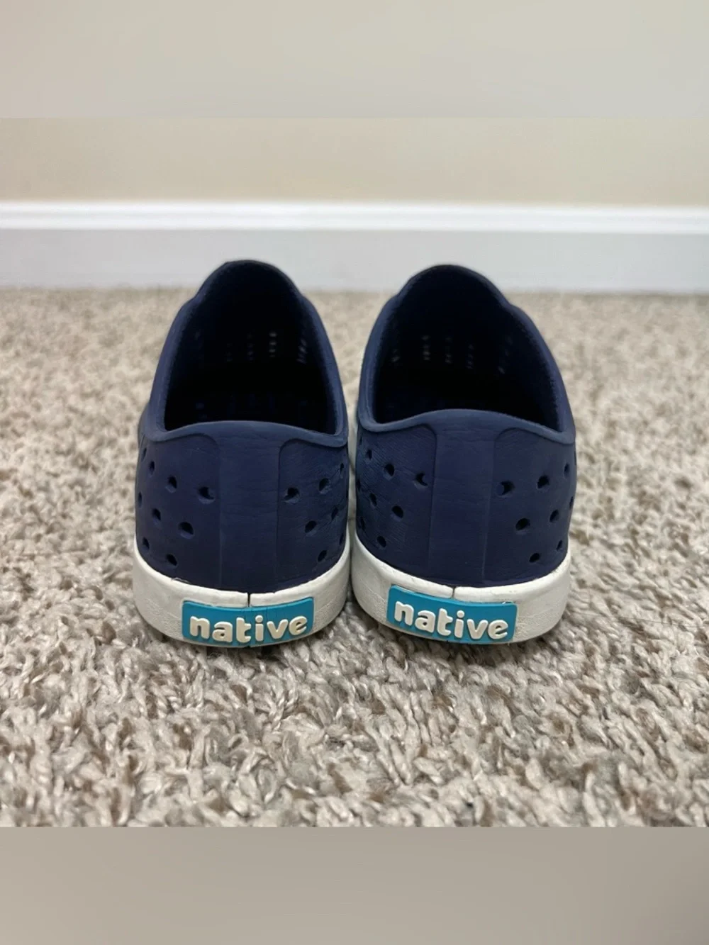 Native Kids Jefferson Slip-On Shoes in Navy and White Size C11 - Picture 4 of 8